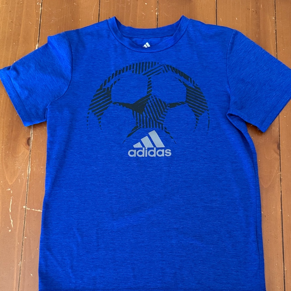 Adidas Kids Royal Blue Soccer Tee